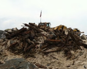 Debris Pile of Barnegat Inlet Shipwreck